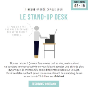 Stand up desk - méthode de productivité Serenovia