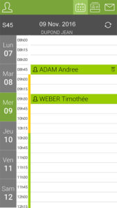 App. Serenovia - Agenda