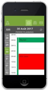 Visualisation Swipe gauche/droit - App mobile Serenovia