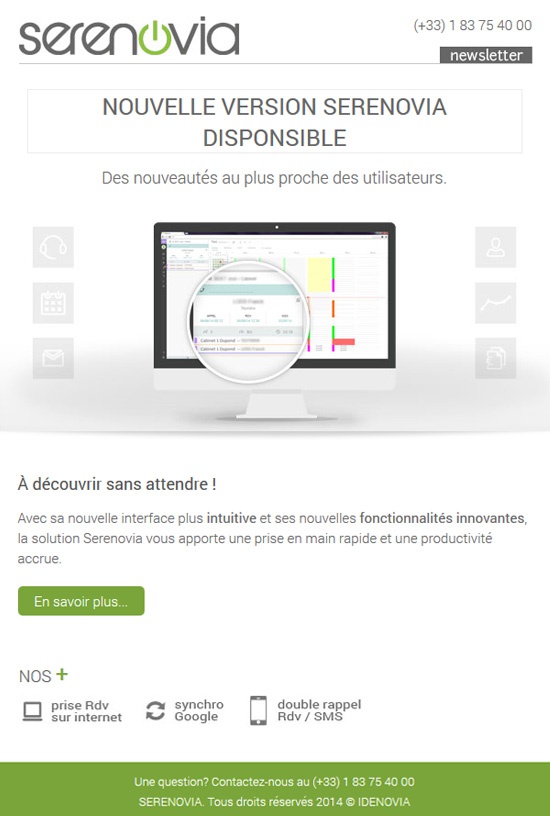 Nouvelle version Serenovia - Newsletter 12-06-14