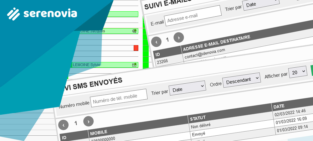 Télésecrétariats : suivez les SMS & e-mails envoyés (rappels de RDV et messages)