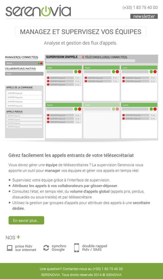 Supervision d'appels - Newsletter 07-11-14